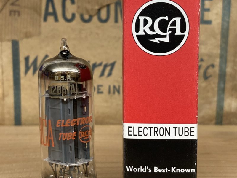 12BH7A RCA, NOS, grey plate, O-getter