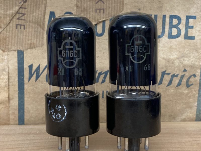 6P6S 6V6GT Reflektor, matched pair, 1960ies vintage production