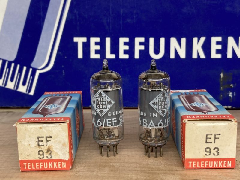 6BA6 EF93 Telefunken, matched pair (2), NOS, diamond <>