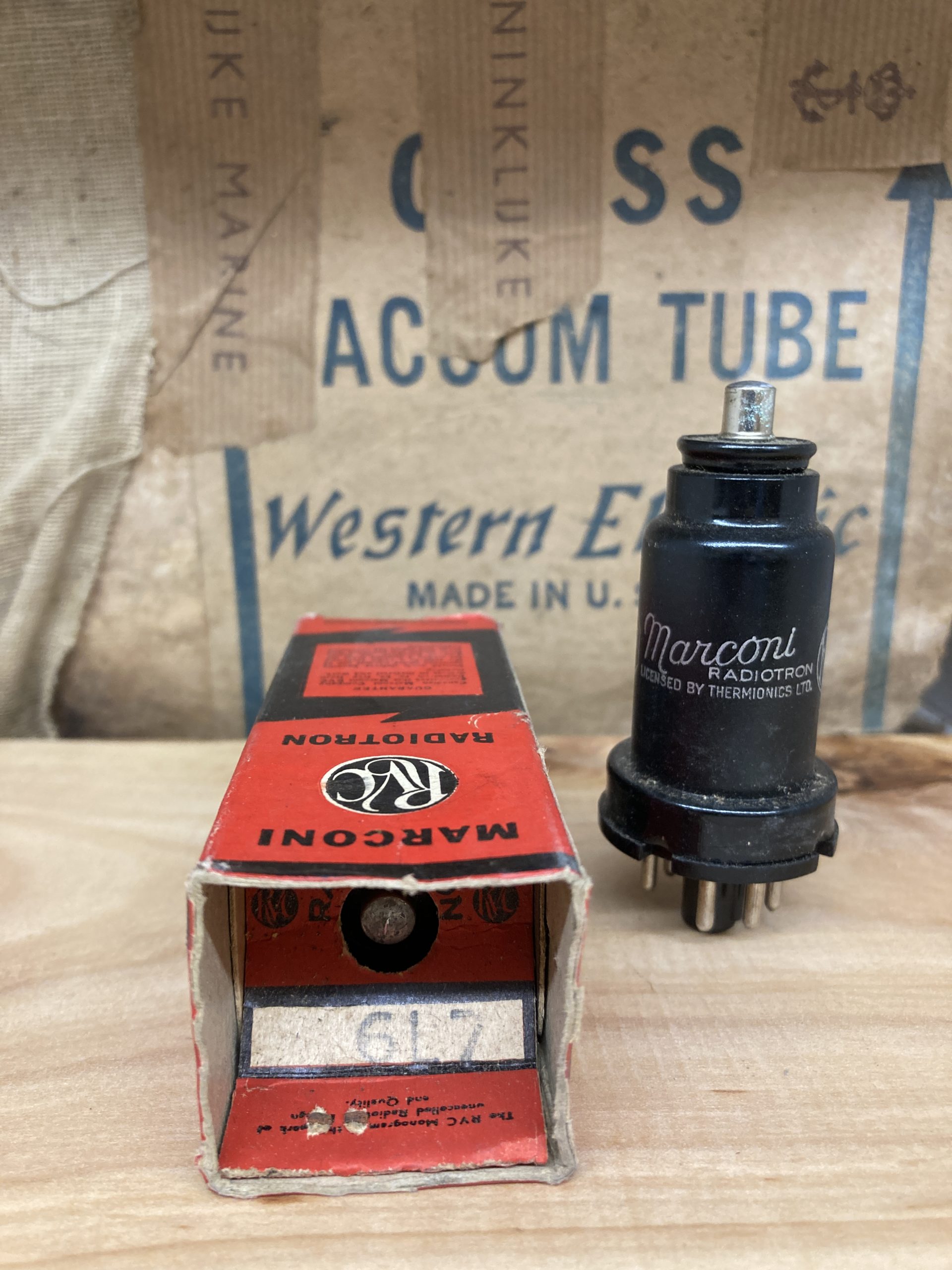 6L7 VT87 Marconi/RCA true NOS/NIB, milspec, sealed box from 1940ies - Image 3