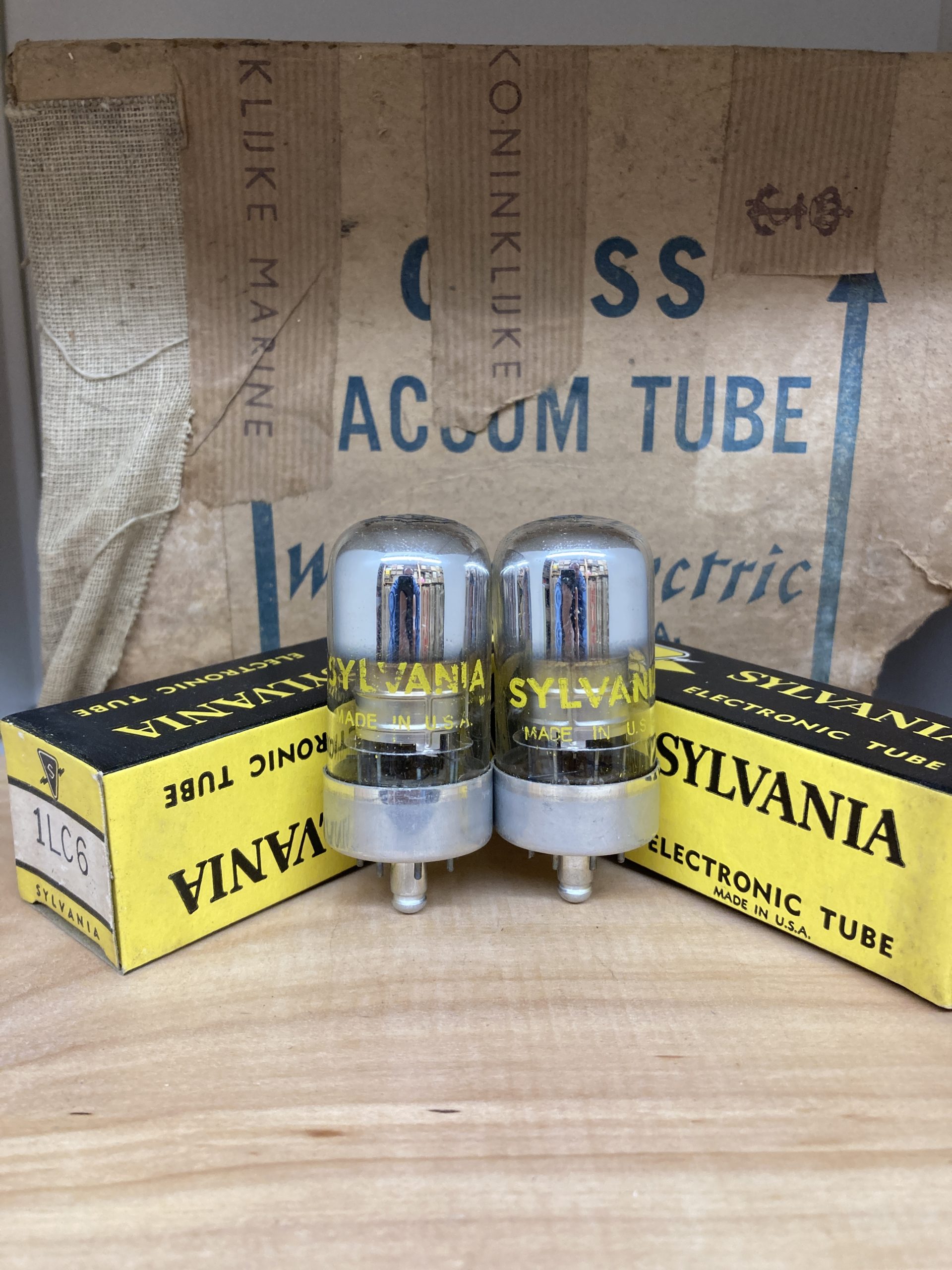 1LC6 VT-178 Sylvania true NOS/NIB, milspec, one pair (2)