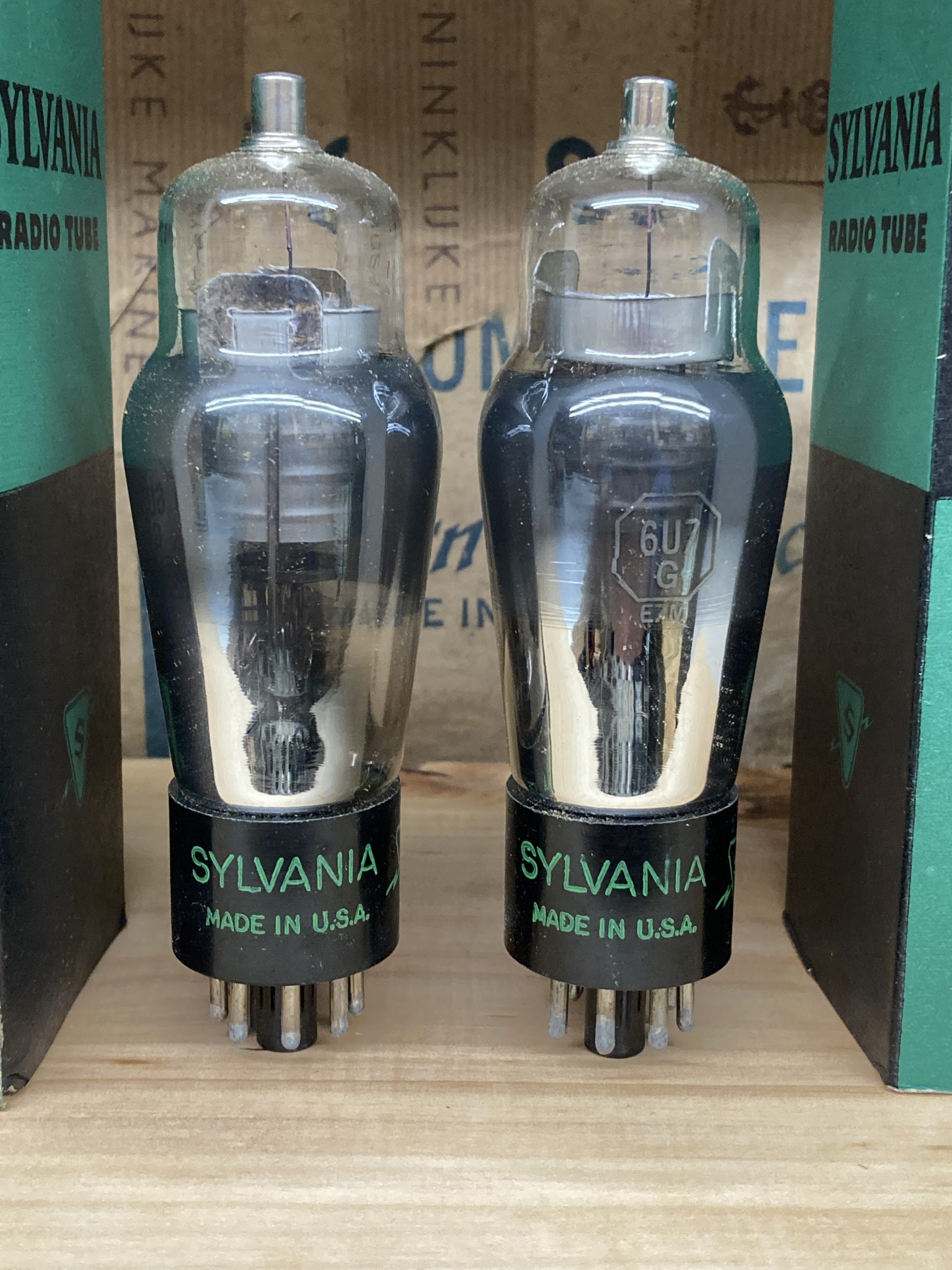 6U7G Sylvania true NOS/NIB, milspec, one pair (2) - Image 2