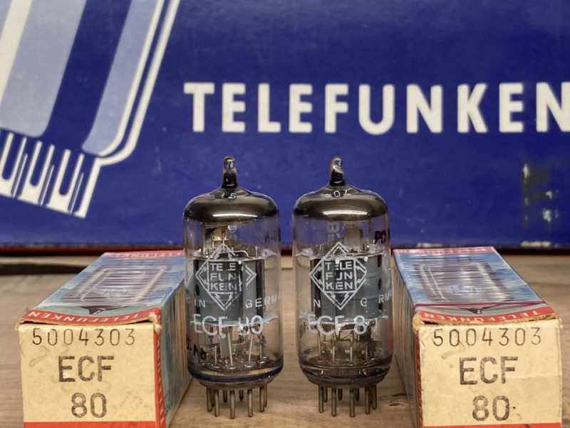 ECF80 6BL8 Telefunken NOS/NIB,  same batch, one pair for McIntosh & Scott