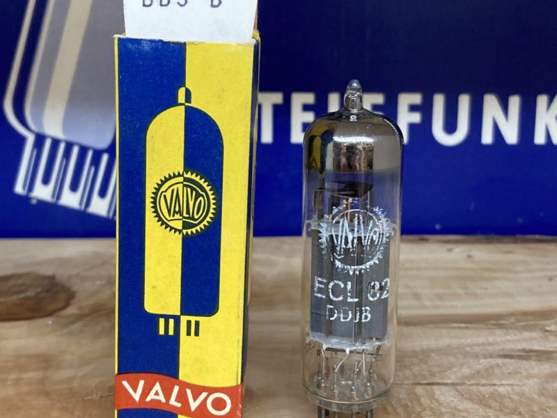 ECL82 6BM8 Valvo made by Mazda Brussels, true NOS/NIB