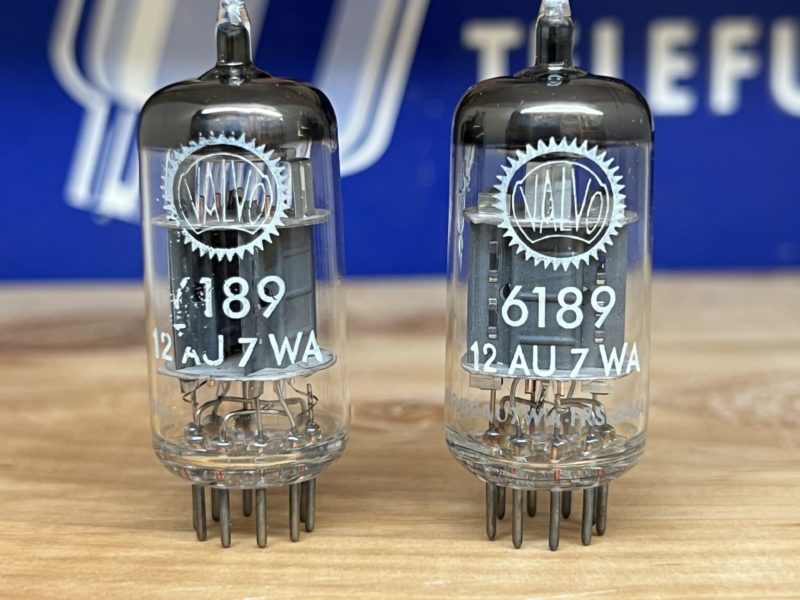 618912AU7WA Valvo, RT Suresnes production, matched pair, NOS