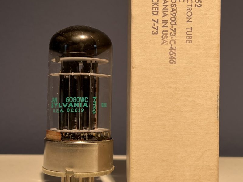 6080WC Sylvania, made 1973, tested & guaranteed, 6AS7G sub