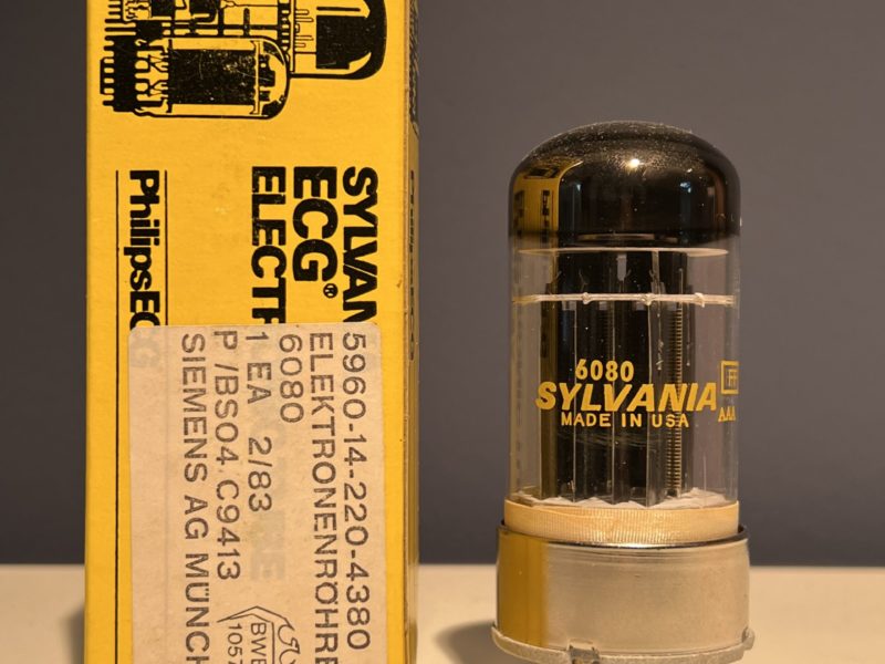 6080 Sylvania ECG, true NOS/NIB, 6AS7G sub