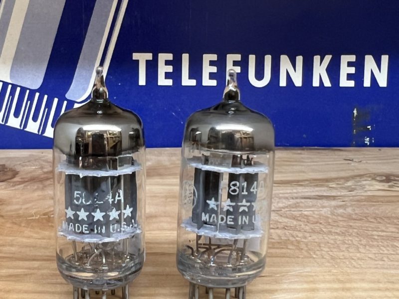 5814A E82CC GE five star 1958 production, matched pair, NOS