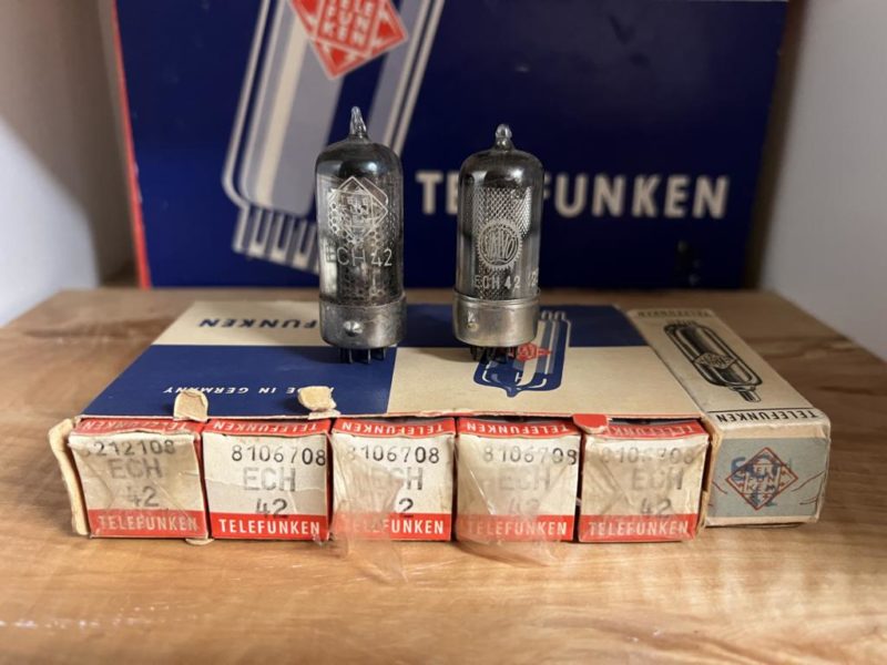 ECH42 Telefunken, Valvo, small lot of NOS and slightly used tubes
