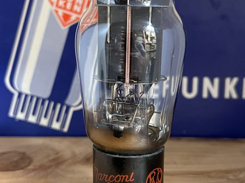 6AS7G Marconi/RCA, double D-getter, black plate, copper rods, x-rare!