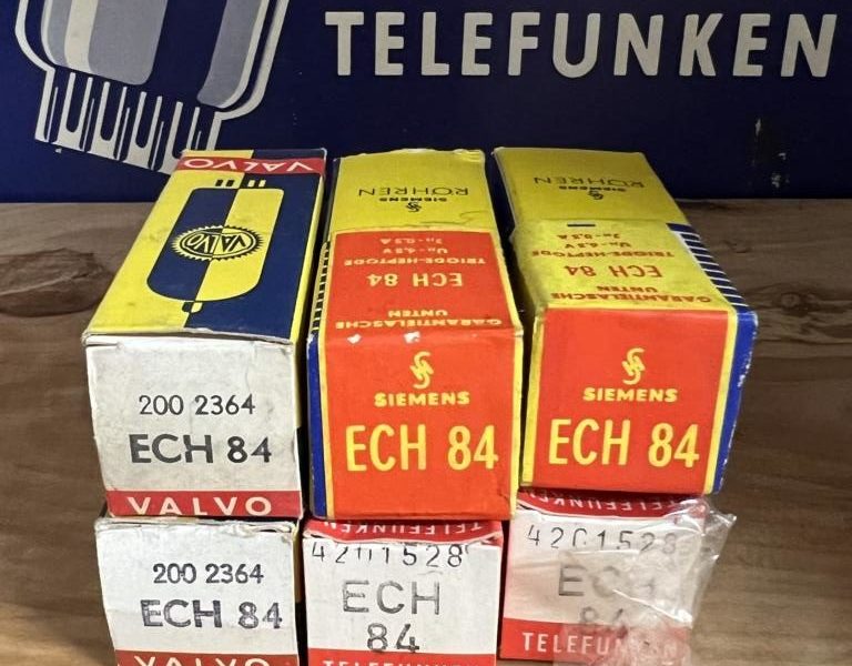 ECH84 Telefunken, Valvo, small lot of NOS tubes