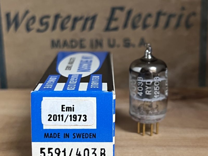 403B, 5591, EF95, 6AK5 LM Ericsson, licenced WE copy with gold pins!