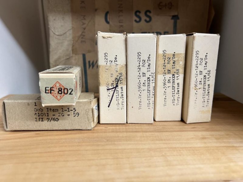 EF802 Telefunken, small lot of NOS tubes