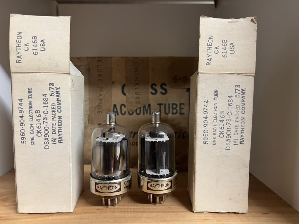 6146B Raytheon, NOS/NIB, one pair