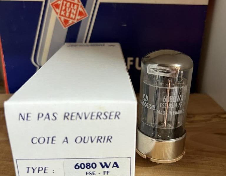 6080WA Thomson CSF milspec production true NOS, 6AS7G sub