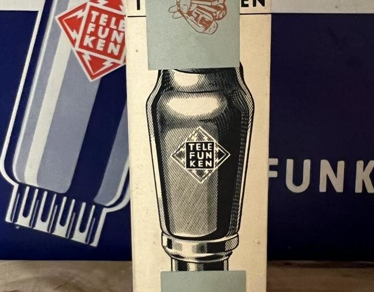 6080WA Telefunken Ulm production in factory sealed box, 6AS7G sub