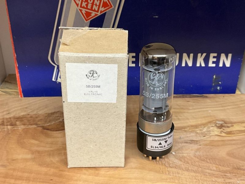 5B/255M CV391 STC, KB/F milspec, NOS/NIB, sub for 6L6/EL34, incl. adapter