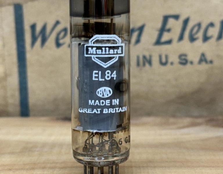 EL84 6BQ5 Mullard, used, Blackburn km1 code, test strong with at least 95%