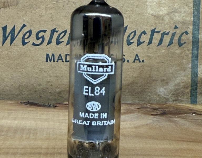 EL84 6BQ5 Mullard, used, Blackburn rx1 code, test strong with at least 85%