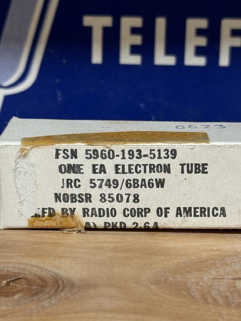 6BA6 EF93 5749 JRC RCA, matched pair (2), NOS, milspec, vari mu, 6386 sub - Image 2