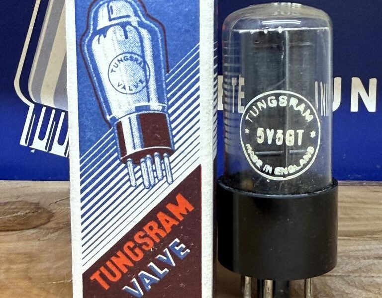 5Y3GT British Tungsram, NOS/NIB, tested and guaranteed
