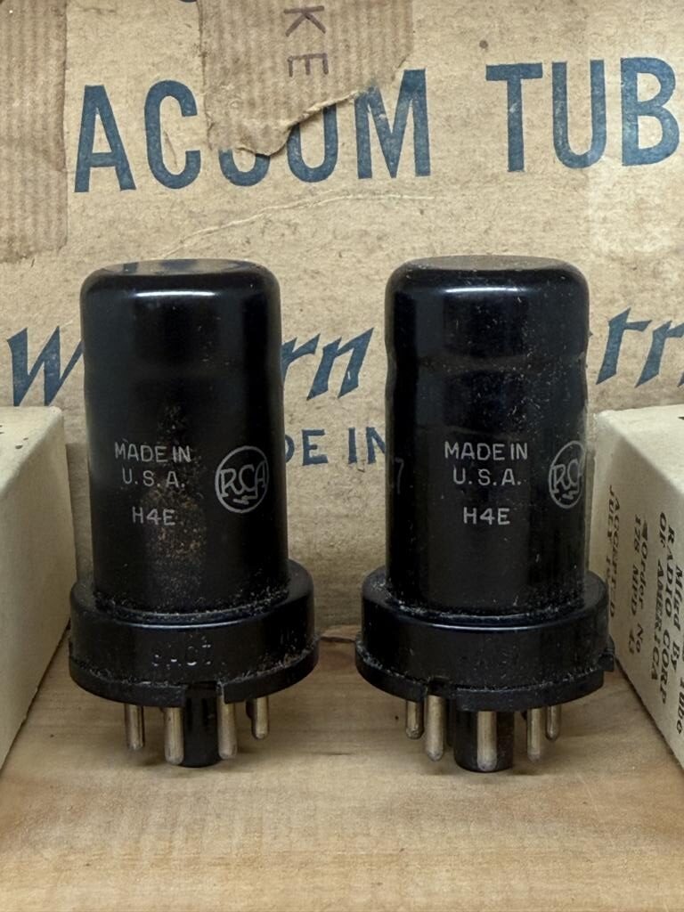 6AC7 VT112 RCA, one pair, true NOS/NIB, milspec for Fosi GR70 - Image 2