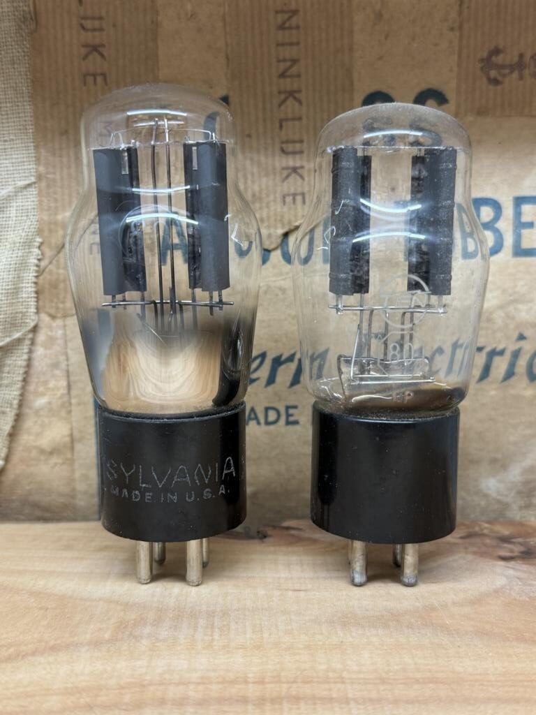 Type 80 rectifiers, small lot of super vintage tubes - Image 3